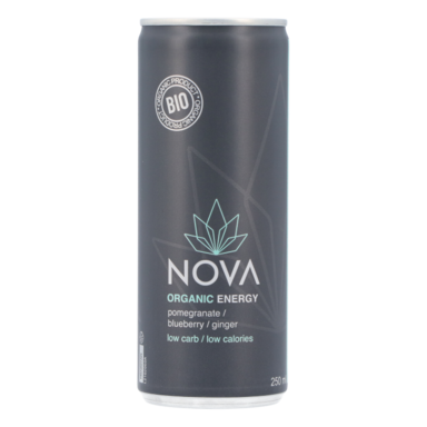 Nova Organic Energy Grenade, myrtille et gingembre (250 ml)