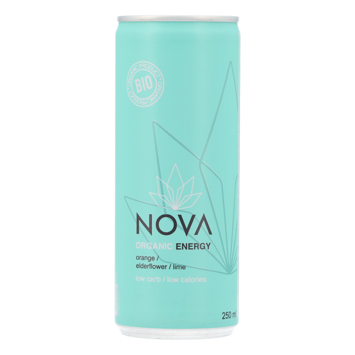Nova Organic Energy Orange Elderflower Lime Bio - 250ml