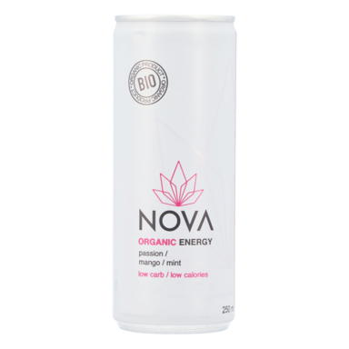 Nova Organic Energy Passion, mangue et menthe (250 ml)