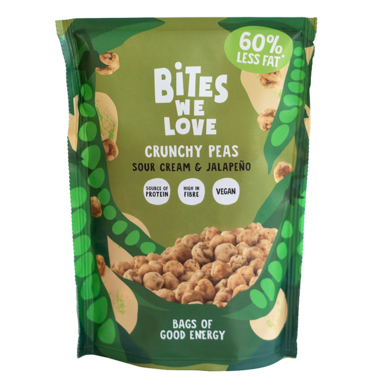 Bites We Love Crunchy Peas Sour Cream & Jalapeño - 100g