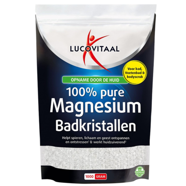 Lucovitaal 100% Pure Magnesium Badkristallen - 1kg