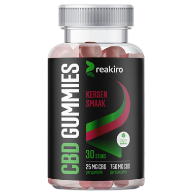 Reakiro CBD Gummies Cherry 25MG CBD (30 gummies)