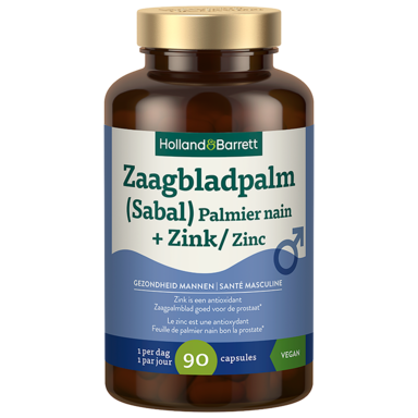 Holland & Barrett Zaagbladpalm (Sabal) + Zink - 90 capsules