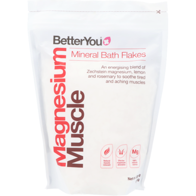 BetterYou Magnesium Muscle Flocons minéraux pour le bain (1 kg)