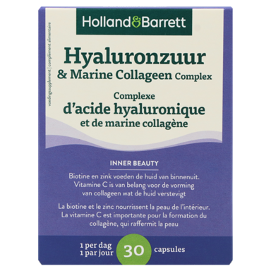 Holland & Barrett Complexe d'Acide Hyaluronique et de Marine Collagène - 30 capsules