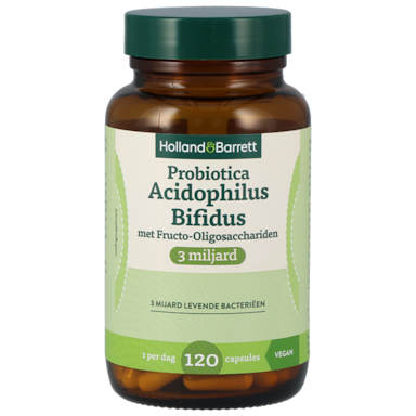 Holland & Barrett Probiotica Acidophilus Bifidus met Fructo-Oligosacchariden 3mld - 120 Capsules