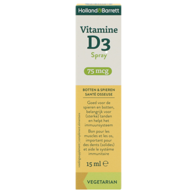 Holland & Barrett Vitamine D3 Spray 75 mcg - 15ml