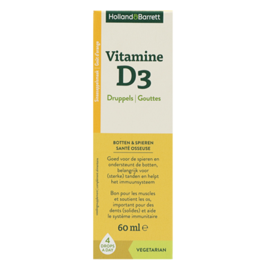 Holland & Barrett Vitamine D3 Gouttes - 60ml