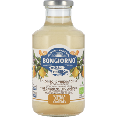 Bongiorno Biologische Vinegardrink Citroen & Gember - 500ml