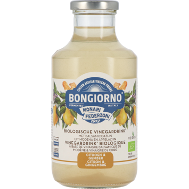 Bongiorno Biologische Vinegardrink Citroen & Gember (500ml)