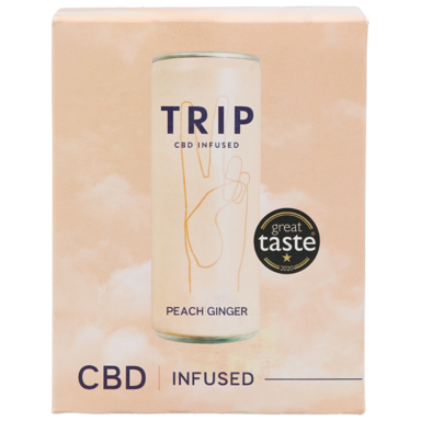 TRIP CBD Infused Multi Pack Peach Ginger - 4 x 250ml