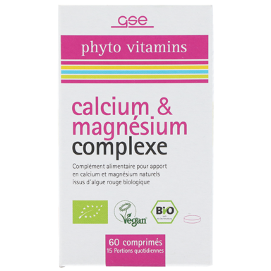 GSE Calcium & Magnésium complexe (60 comprimés)