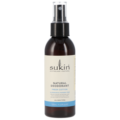 Sukin Natural Deodorant Fresh Cotton - 125ml