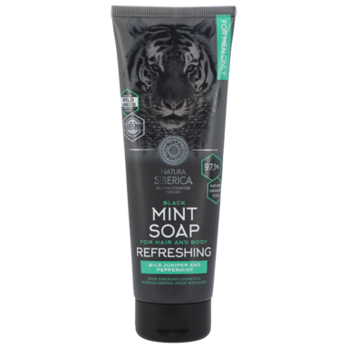 Natura Siberica Men Mint Soap for Hair & Body - 200ml