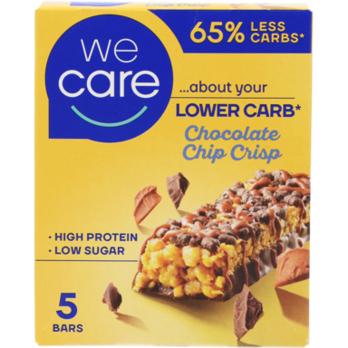 WeCare Lower Carb Chocolate Chip Crisp Repen - 5 x 30 g