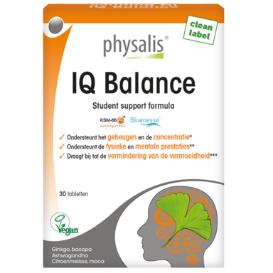 Physalis IQ Balance Student support formula (30 tabletten)