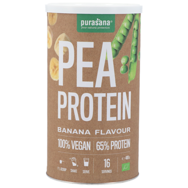 Purasana Vegan Pea Protein Banaan - 400 gr