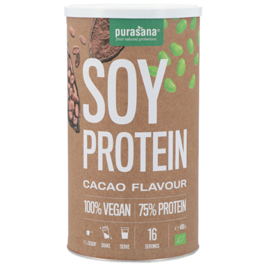 Purasana Vegan Soy Protein Cacao - 400 gr
