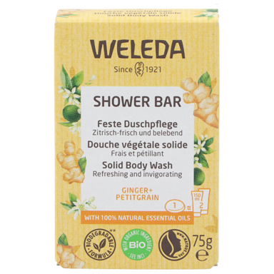 Weleda Shower Bar Gember + Petitgrain - 75g