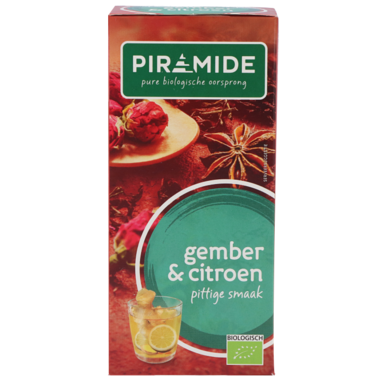 Piramide Gember & Citroen Thee - 20 theezakjes