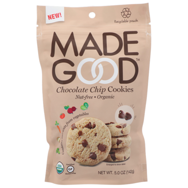 MadeGood Crunchy Cookies Chocolate Chip - 142g