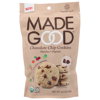 MadeGood Crunchy Cookies Chocolate Chip - 142 gr