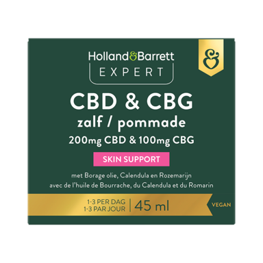 Holland & Barrett Expert CBD & CBG Zalf - 45ml