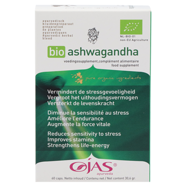 OJAS Ayurveda Bio Ashwagandha - 60 capsules