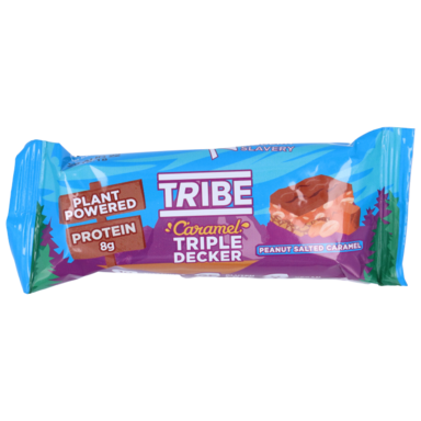TRIBE Proteïnebar Triple Decker Bar Peanut Salted Caramel - 43g