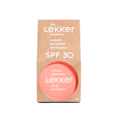 The Lekker Company Natural Sunscreen SPF30 Eucalyptus - 70g