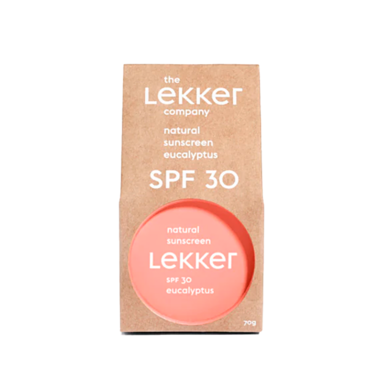 The Lekker Company Natural Sunscreet SPF 30 Eucalyptus - 70 gr