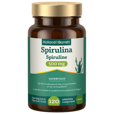 Holland & Barrett Spiruline 500mg - 120 comprimés