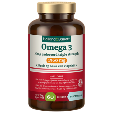 Holland & Barrett Omega 3 1360mg - 60 softgels
