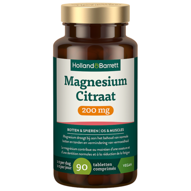 Holland & Barrett Citrate de Magnésium 200 mg - 90 comprimés