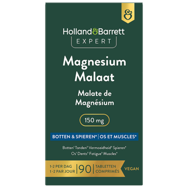 Holland & Barrett Expert Magnesium Malaat 150mg - 90 tabletten