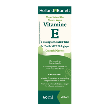 Holland & Barrett Vitamine E Druppels Met MCT Olie - 60 ml
