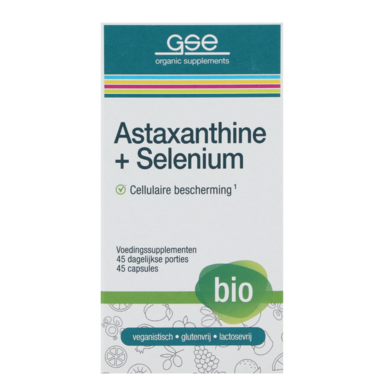 GSE Astaxanthine + Sélénium - 45 capsules