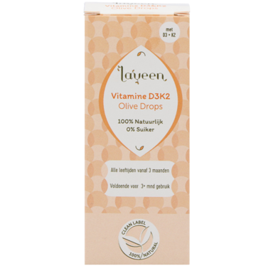 Laveen Vitamine D3 K2 Gouttes Huile d'Olive - 30 ml
