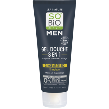 So'Bio étic Men Shower Gel 3-in-1 Organic Ginger - 200ml