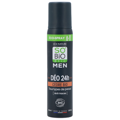 So'Bio étic Men 24h Deo Spray Organic Cedar - 100ml