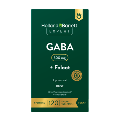 Holland & Barrett Expert GABA + Folaat – 120 kauwtabletten