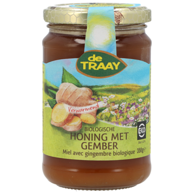 De Traay Miel avec Gingembre Bio - 350 g