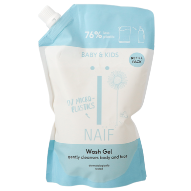 Naïf Baby & Kids Cleansing Wash Gel Refill Pack - 500ml