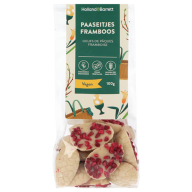 Holland & Barrett Vegan Paaseitjes Framboos Bio - 100g