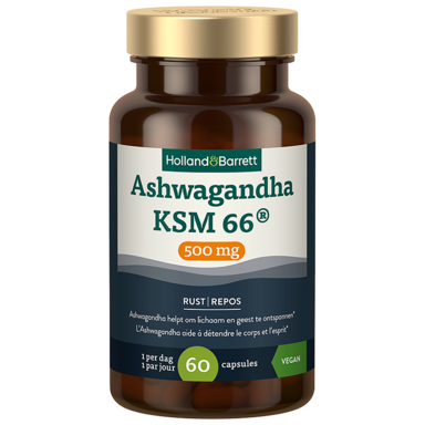Holland & Barrett Ashwagandha KSM 66® 500mg - 60 capsules