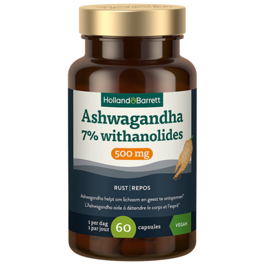 Holland & Barrett Ashwagandha 7% withanolides 500mg - 60 capsules