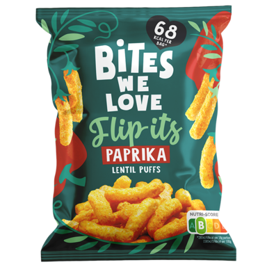 Bites We Love Flip-its Lentil Puffs Paprika - 18g
