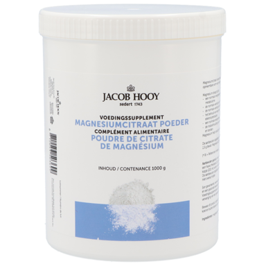 Jacob Hooy Magnesiumcitraat Poeder - 1000g
