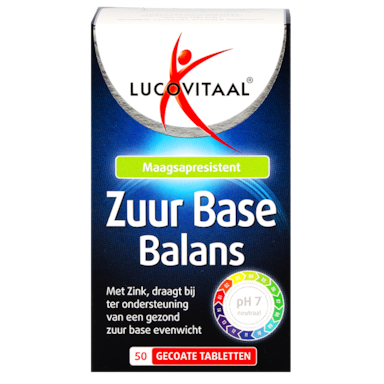 Lucovitaal Zuur Base Balans - 50 gecoate tabletten