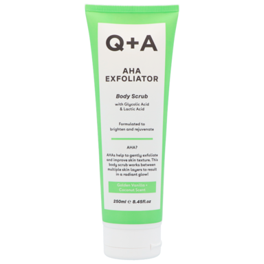Q+A AHA Exfoliator Body Scrub - 250ml